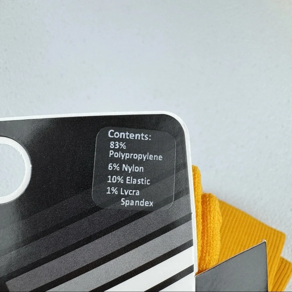 TCK Performance Yellow Gold Green‎ White Stripes Adult Size Small 1 Pair New